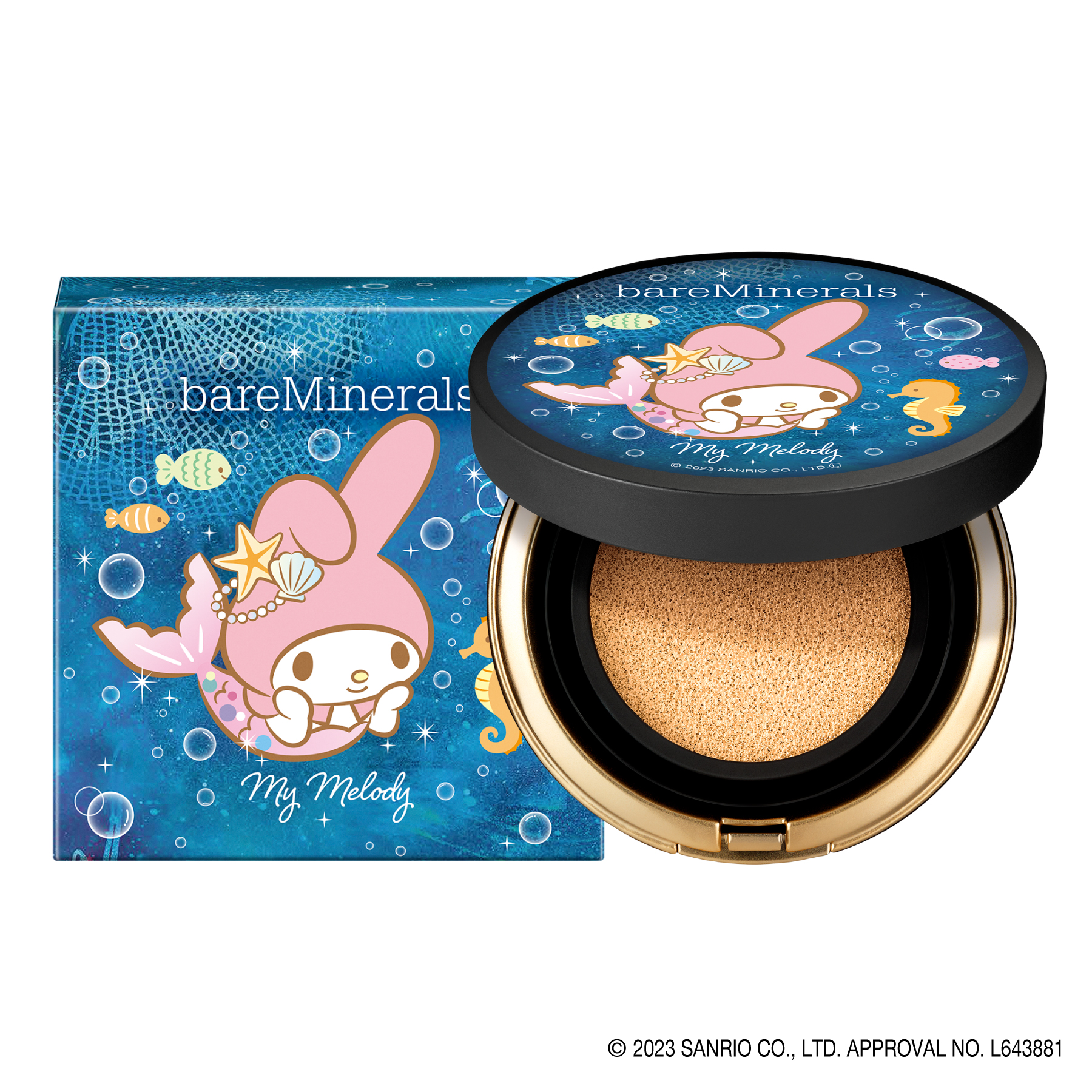 オリジナル ピュア セラム カバーアップ クッション 2023 ホリデーコレクション (マイメロディ 人魚）