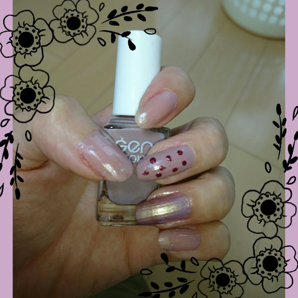 マイメロ ネイル/DAISO/マニキュアを使ったクチコミ（1枚目）