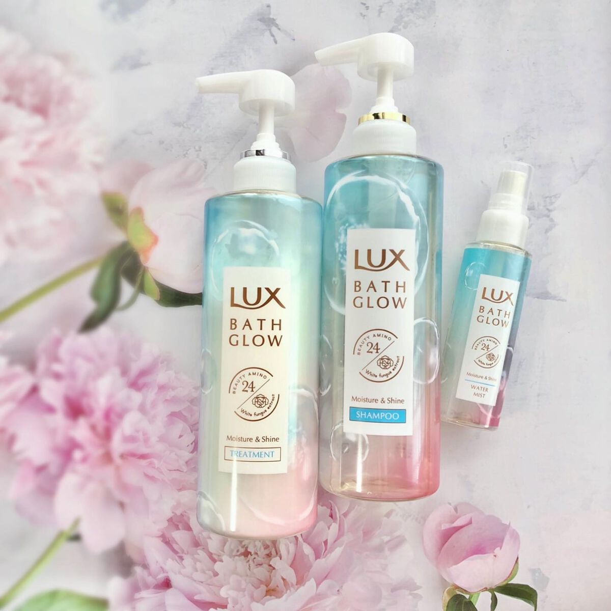 バスグロウ モイスチャー&シャイン シャンプー／トリートメント/LUX/市販シャンプーを使ったクチコミ（1枚目）