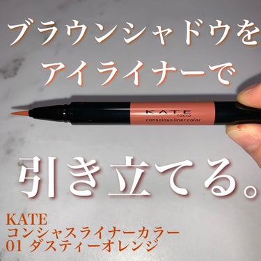 コンシャスライナーカラー/KATE/リキッドアイライナーを使ったクチコミ（1枚目）