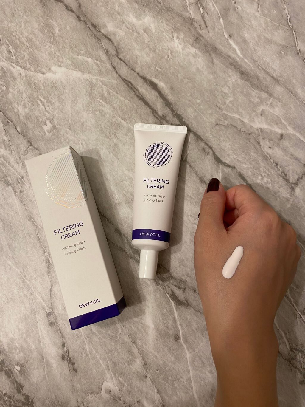 フィルタリングクリーム/DEWYCEL/日焼け止めクリームを使ったクチコミ（1枚目）