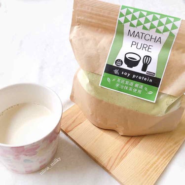 MATCHA PURE（プロテインパウダー）/ピュアパートナー/ドリンクを使ったクチコミ（1枚目）