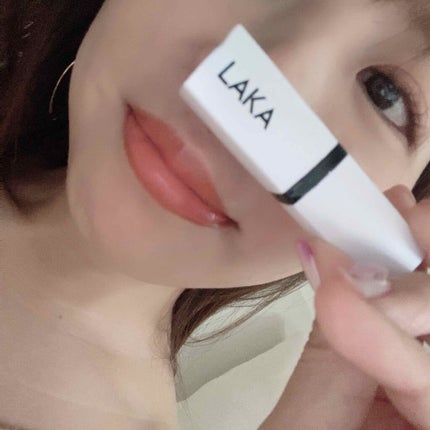 ウォータリーシアー リップスティック/Laka/口紅を使ったクチコミ(2枚目)