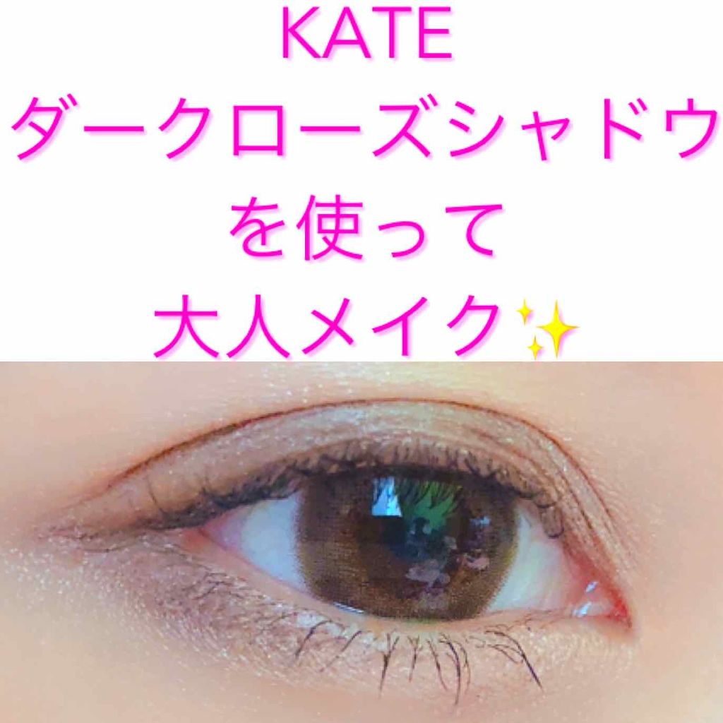 ダークローズシャドウ/KATE/アイシャドウパレットを使ったクチコミ(1枚目)