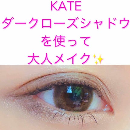 ダークローズシャドウ/KATE/アイシャドウパレットを使ったクチコミ(1枚目)