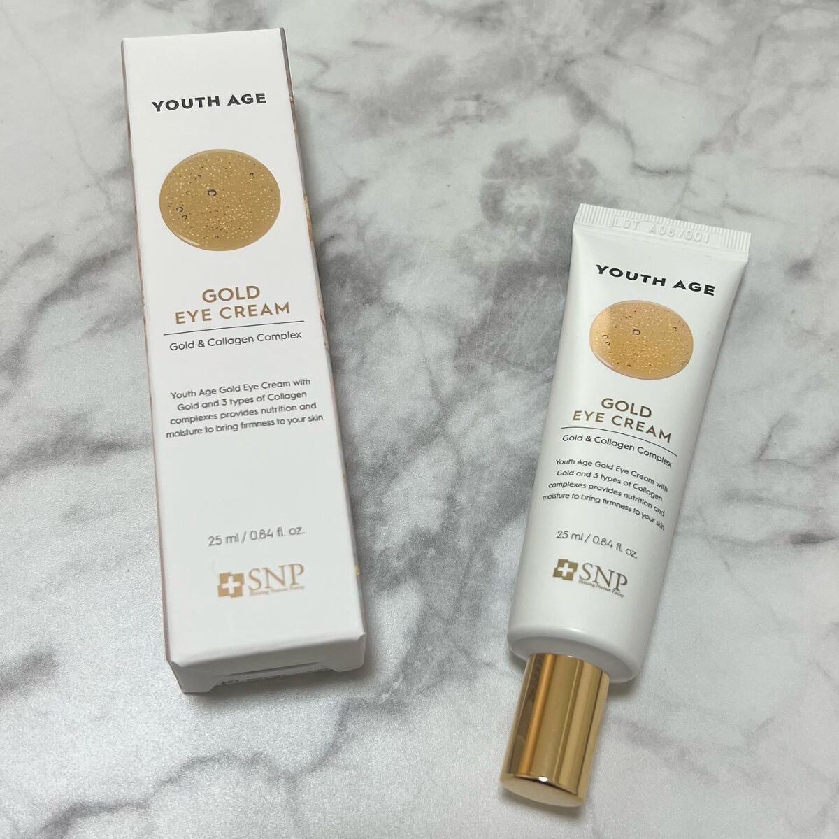 ユースエイジゴールドアイクリーム/SNP/アイケア・アイクリームを使ったクチコミ(5枚目)