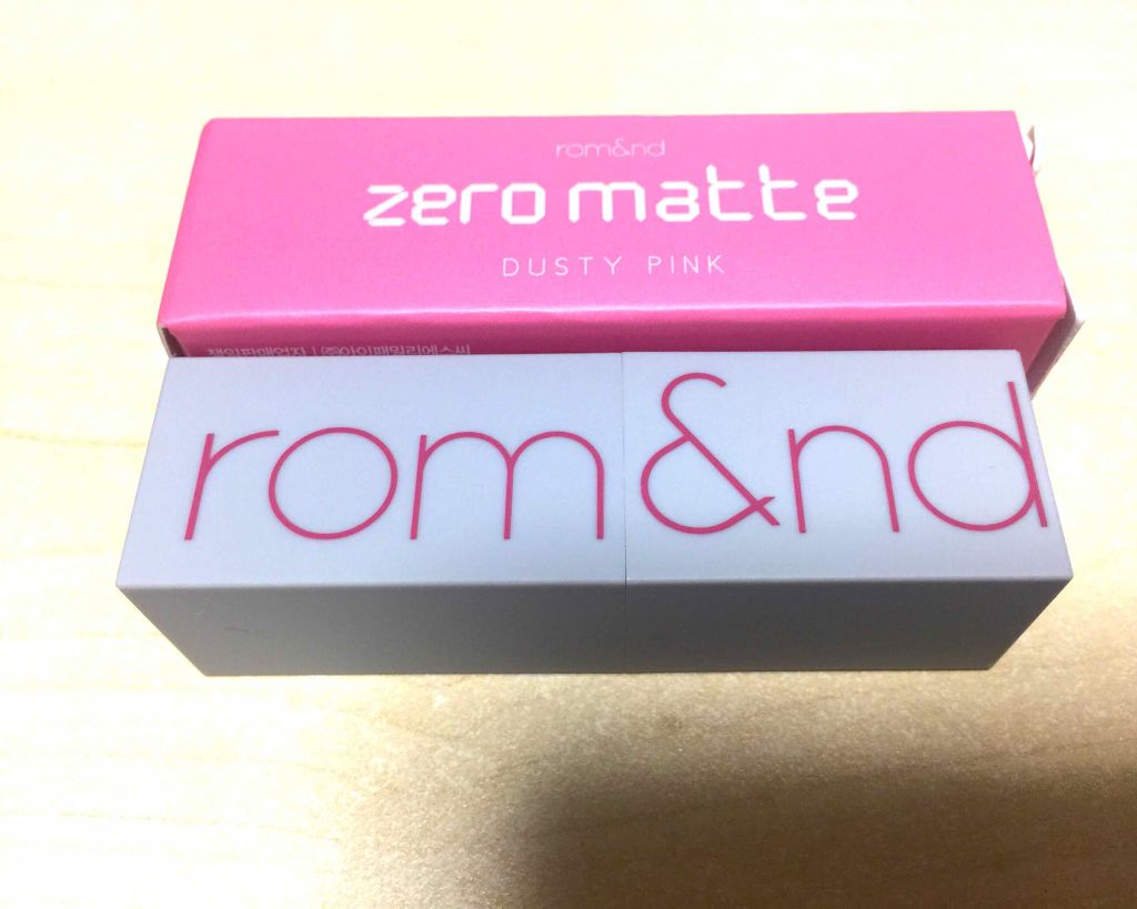 ゼログラムマットリップスティック Dusty Pink/rom&nd/口紅を使ったクチコミ（1枚目）