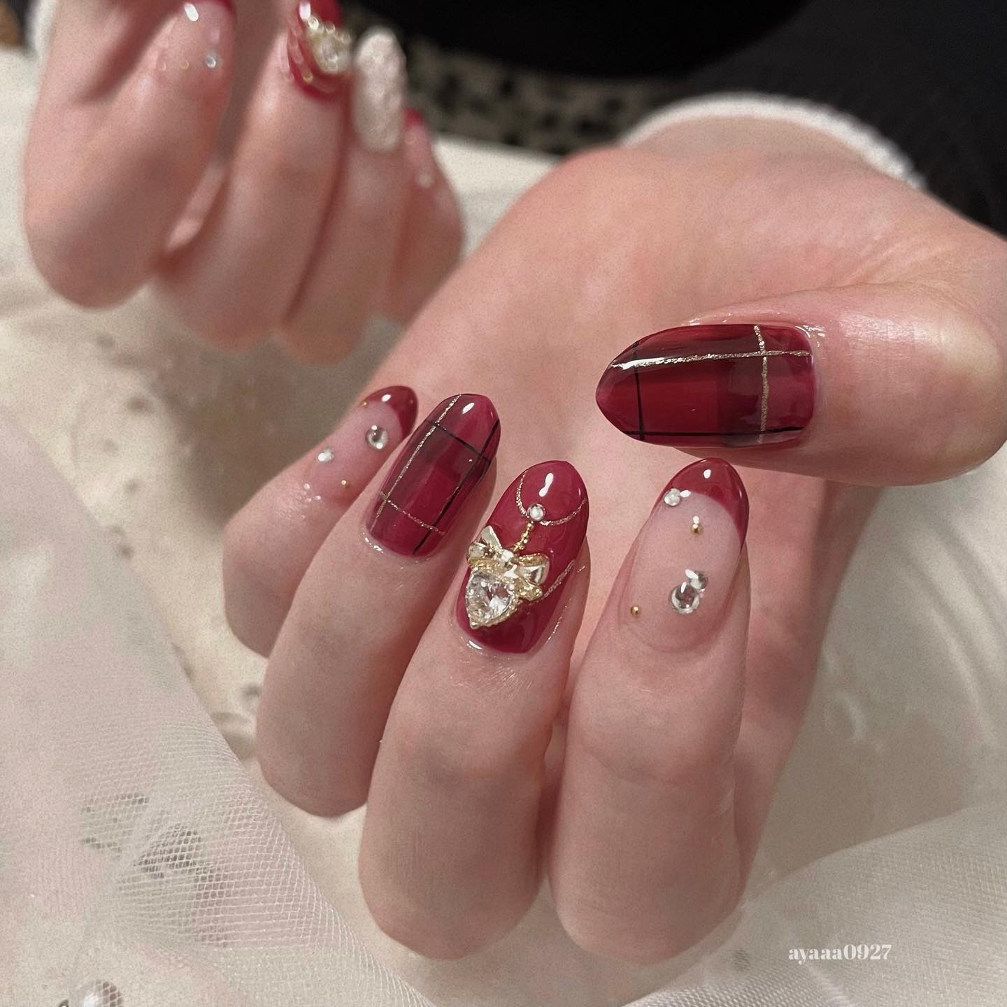 #クリスマスネイルのネイルデザイン