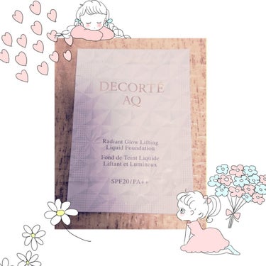 DECORTÉ ラクチュール ルースファンデーション Nのクチコミ「💐DECORTÉ💐
AQ スキン フォルミング リキッドファンデーション
SPF20/PA++.....」（1枚目）