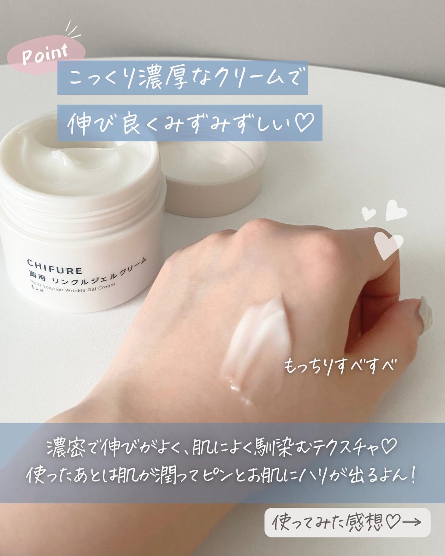 らな ♡ 韓国スキンケア / 韓国コスメ on LIPS 「1品7役?ちふれの薬用リンクルジェルクリームがめちゃくちゃ良か..」(4枚目)