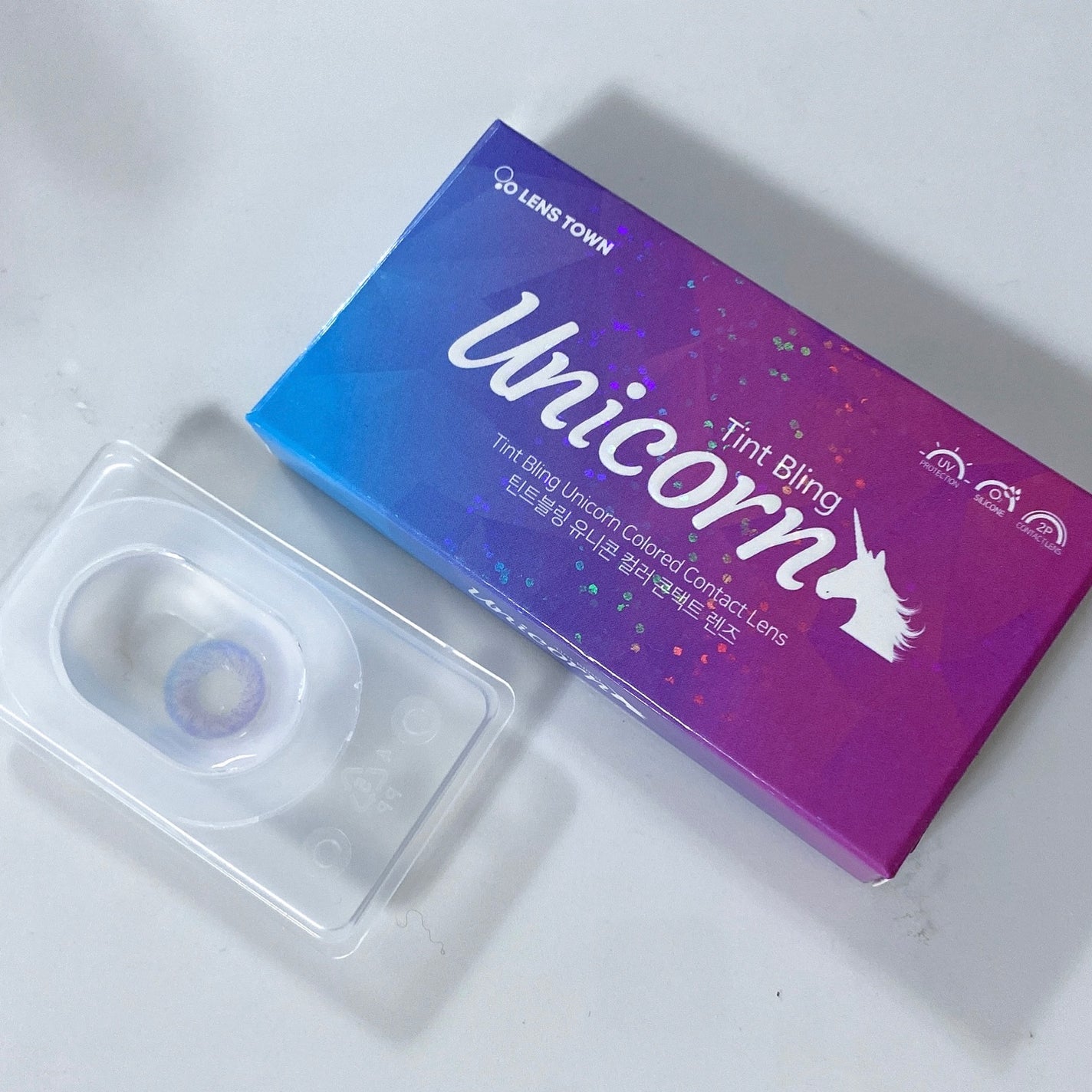 びゃっこまる on LIPS 「こんなカラコン見たことある?🦄🫧ゆめかわすぎるマンスリーカラコ..」(6枚目)