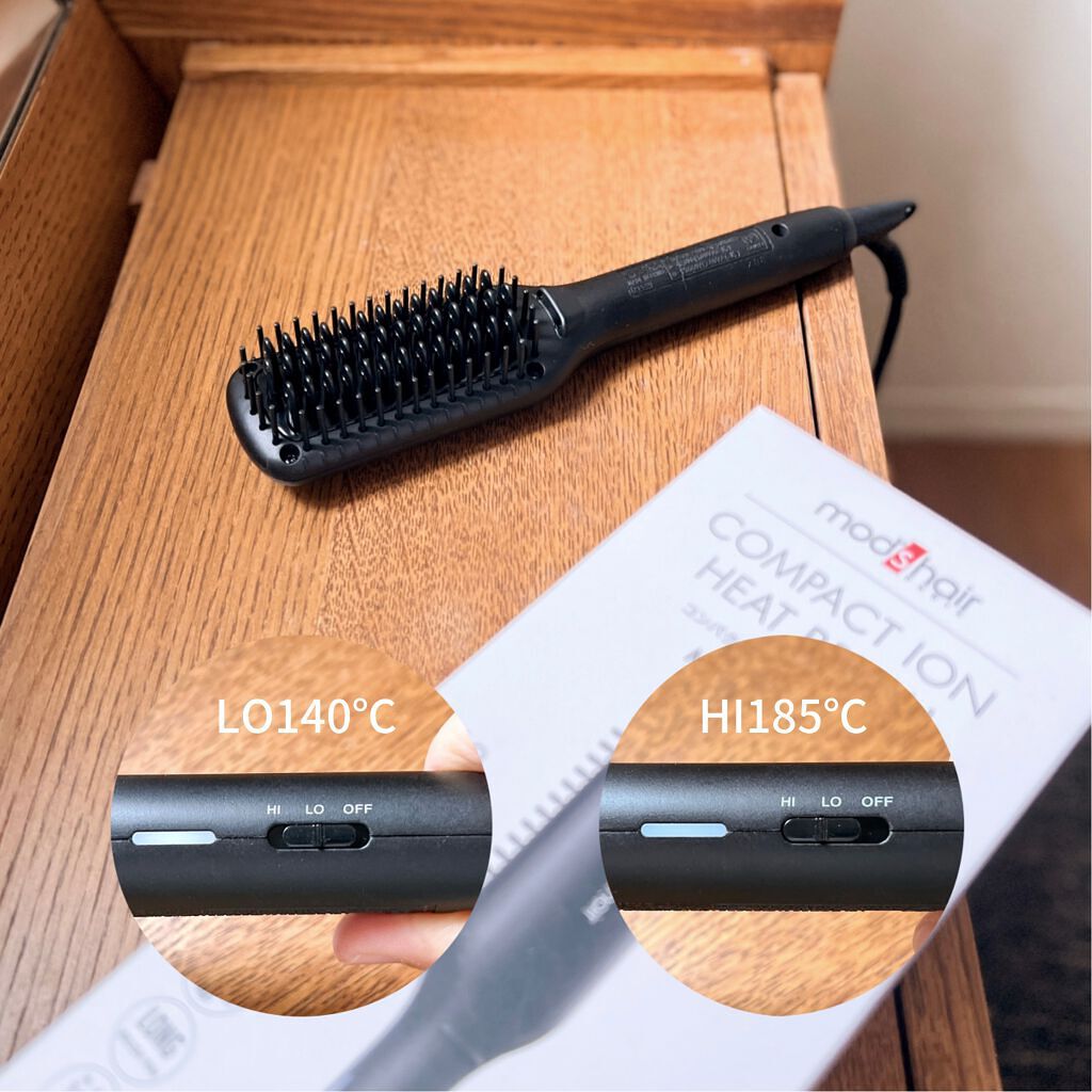 スタイリッシュ コンパクトイオンヒートブラシ MHB-3040-K/mod's hair/ヒートブラシを使ったクチコミ(2枚目)