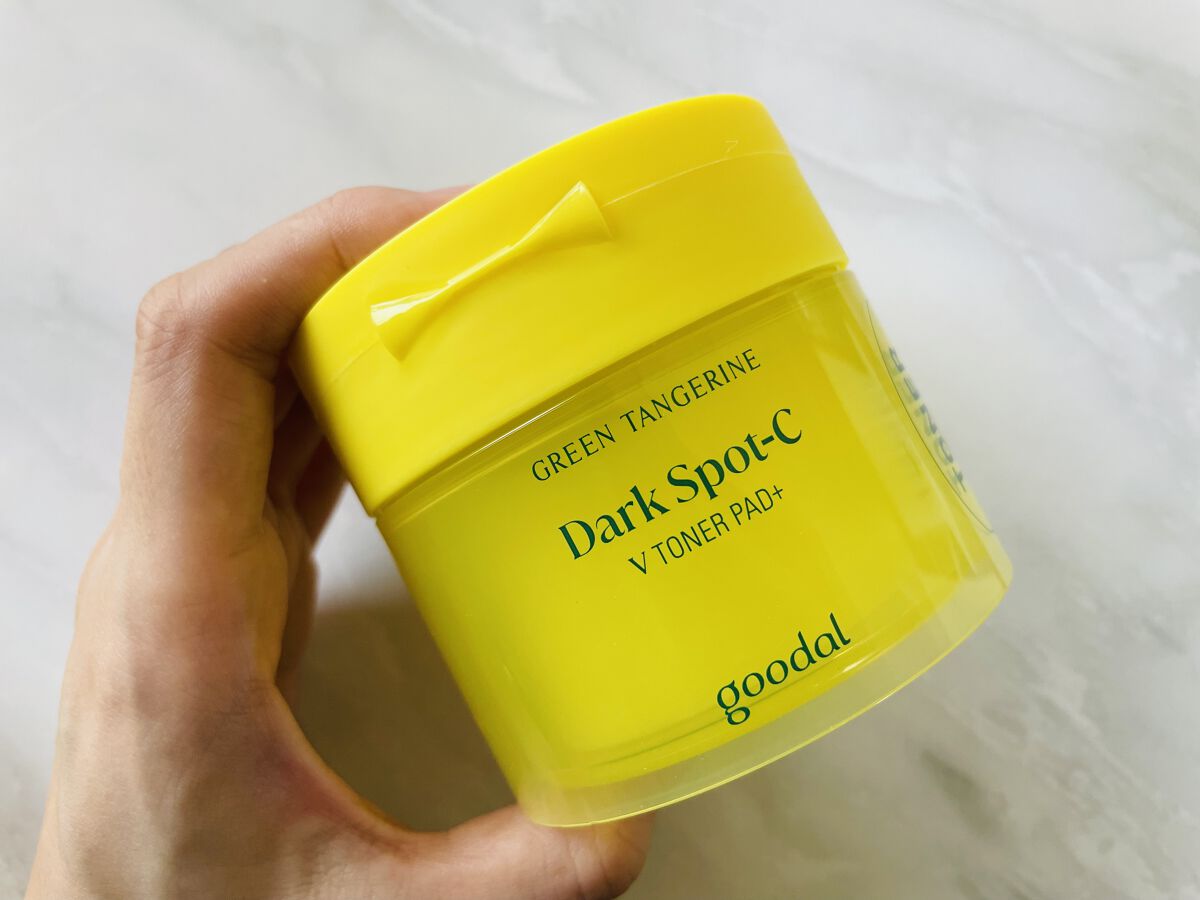 グリーンタンジェリン ビタCダークスポットケアパッド/goodal/トナーパッドを使ったクチコミ（1枚目）