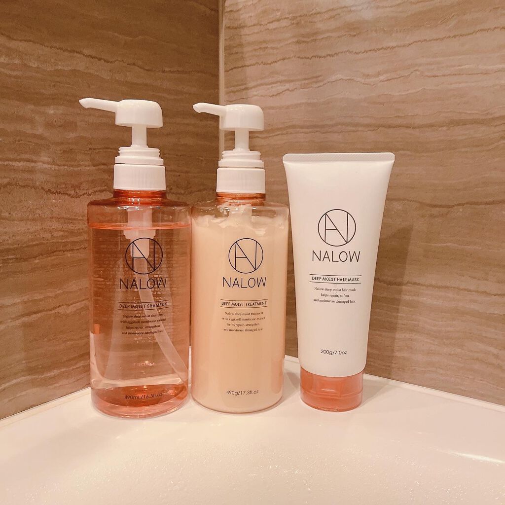 ディープモイスト シャンプー／トリートメント/NALOW/市販シャンプーを使ったクチコミ（2枚目）