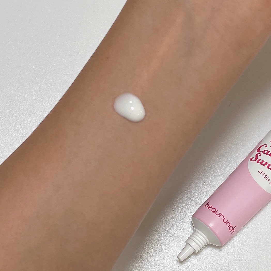 ウォーターメロン パンチ カミング サンスクリーン / スイカサンクリーム / SPF 50+ PA++++  /ビューランチ/日焼け止めクリームを使ったクチコミ（2枚目）