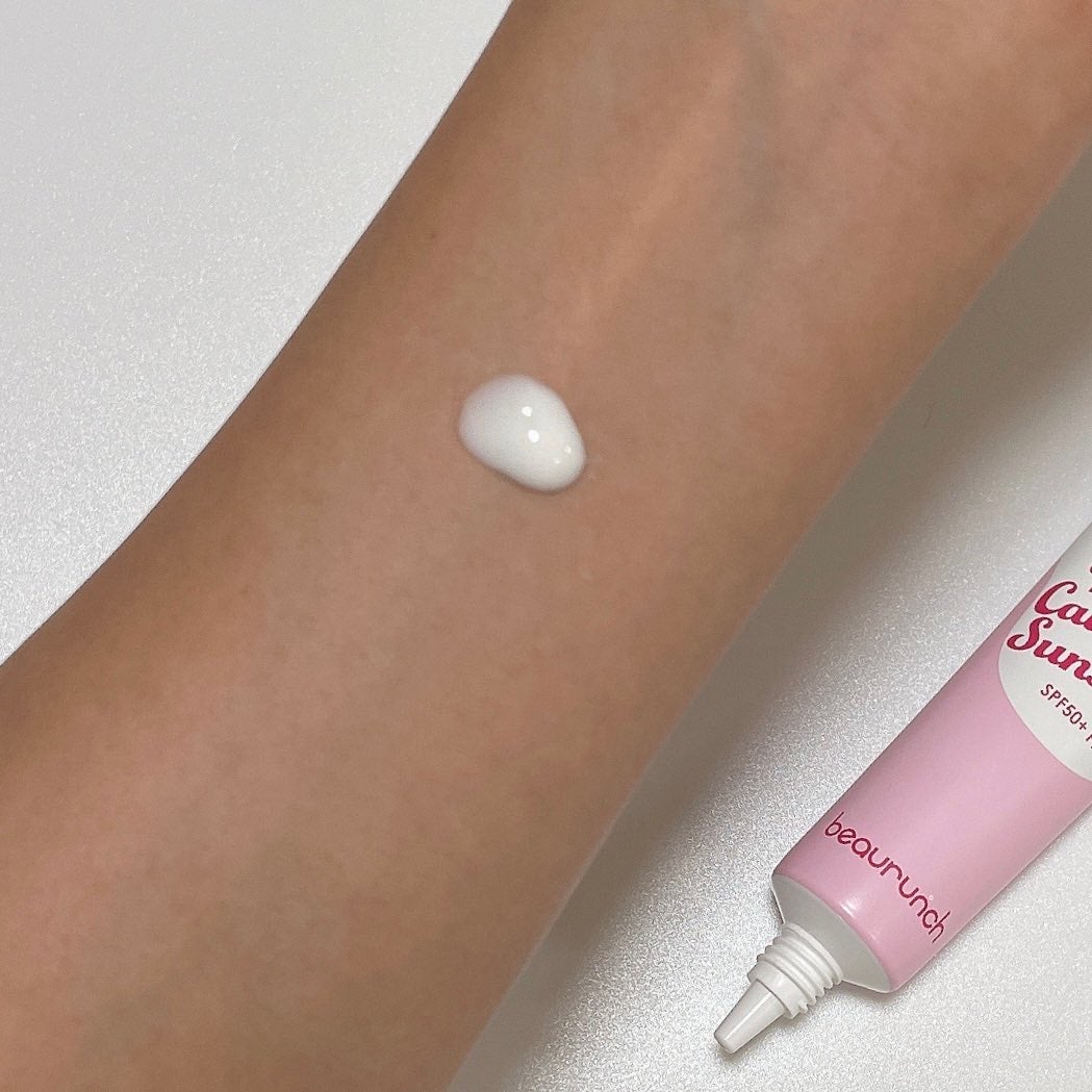 ウォーターメロン パンチ カミング サンスクリーン / スイカサンクリーム / SPF 50+ PA++++ /ビューランチ/日焼け止めクリームを使ったクチコミ(2枚目)