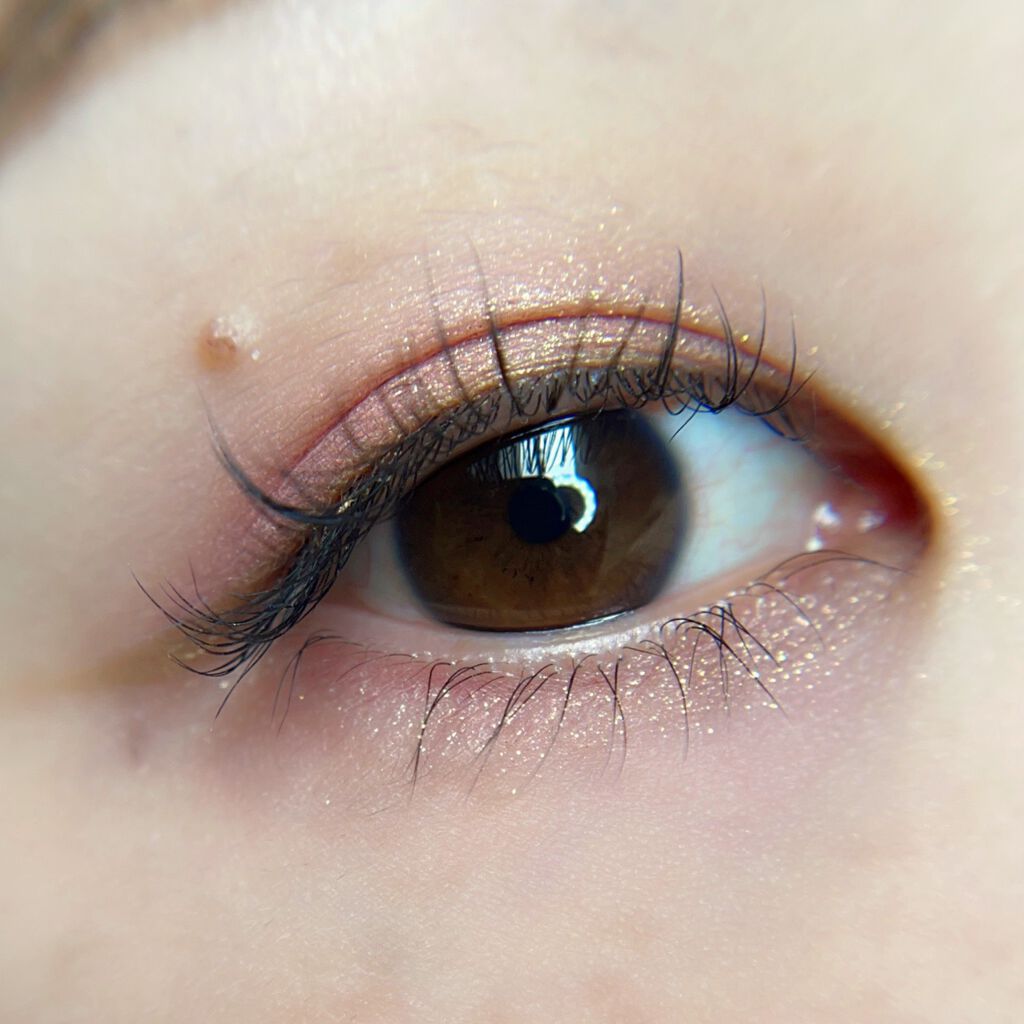 single eye color(mable) se-01 コルク/la peau de gem./単色アイシャドウを使ったクチコミ（2枚目）