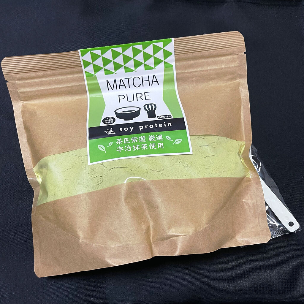 MATCHA PURE（プロテインパウダー）/ピュアパートナー/ソイプロテインを使ったクチコミ（2枚目）
