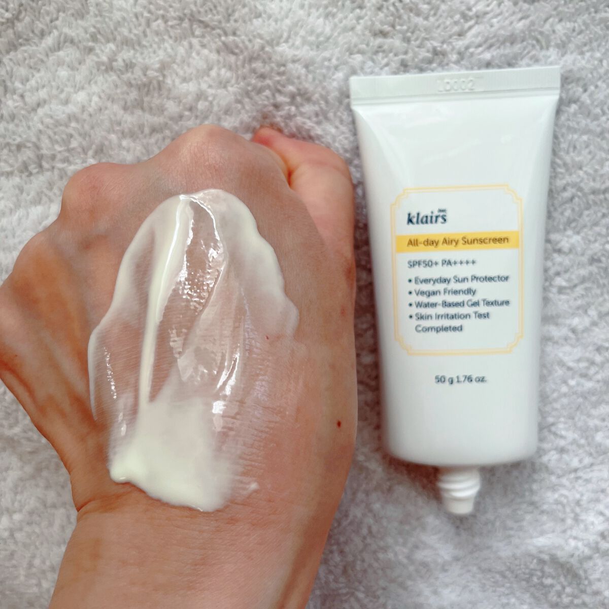 All-day エアリーサンスクリーン50g/Klairs/日焼け止めクリームを使ったクチコミ（3枚目）