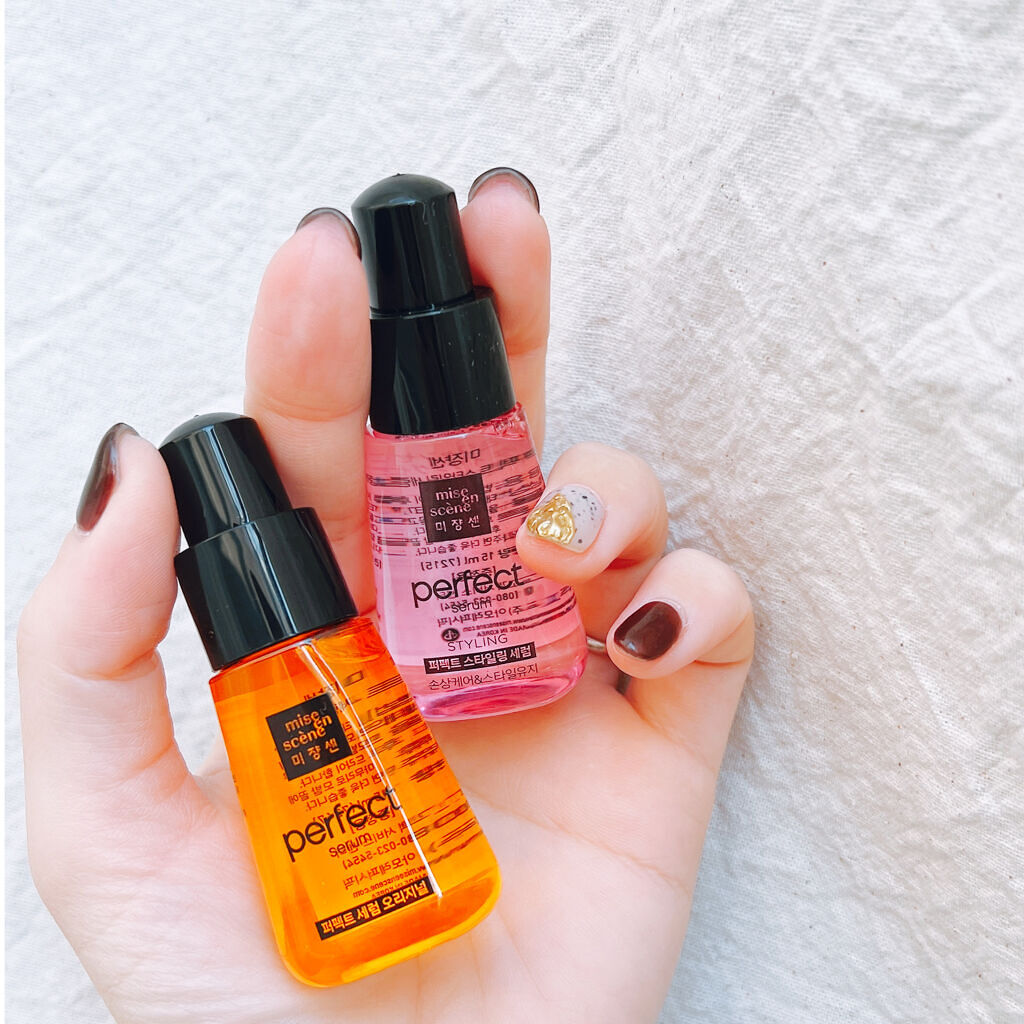 スタイリングセラム/miseenscene/ヘアオイルを使ったクチコミ（2枚目）