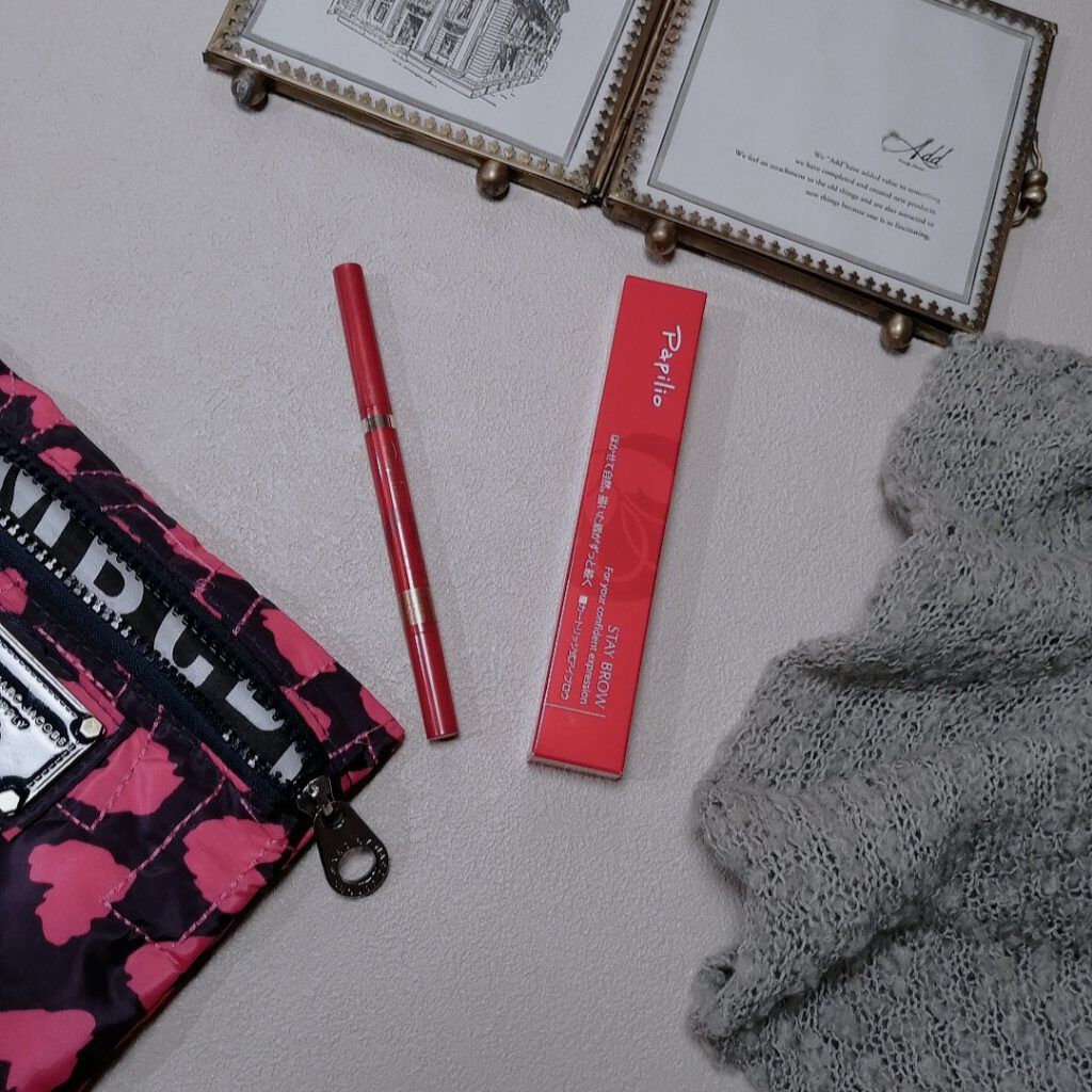 ステイブロウ 001ライトブラウン/Papilio/アイブロウペンシルを使ったクチコミ（1枚目）