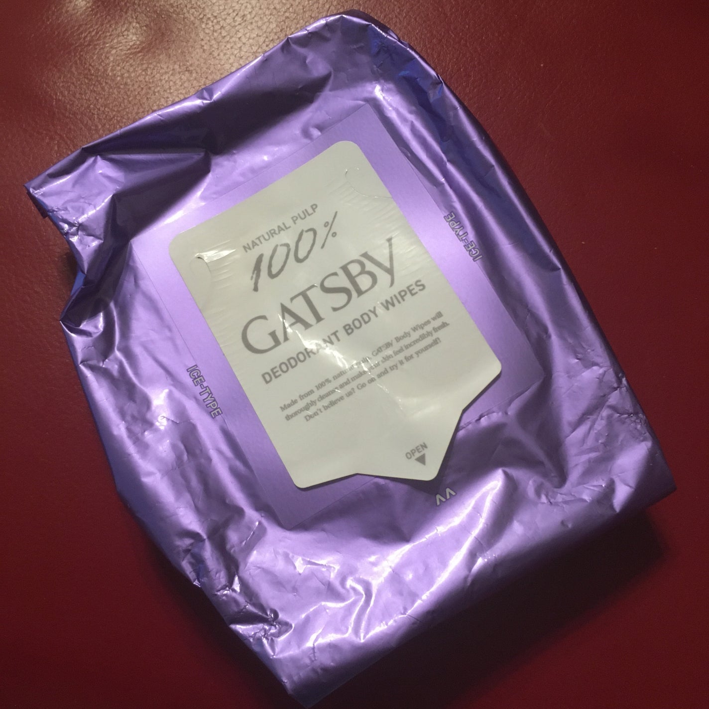 アイスデオドラントボディペーパー アイスフルーティ/ギャツビー/ボディシートを使ったクチコミ(1枚目)