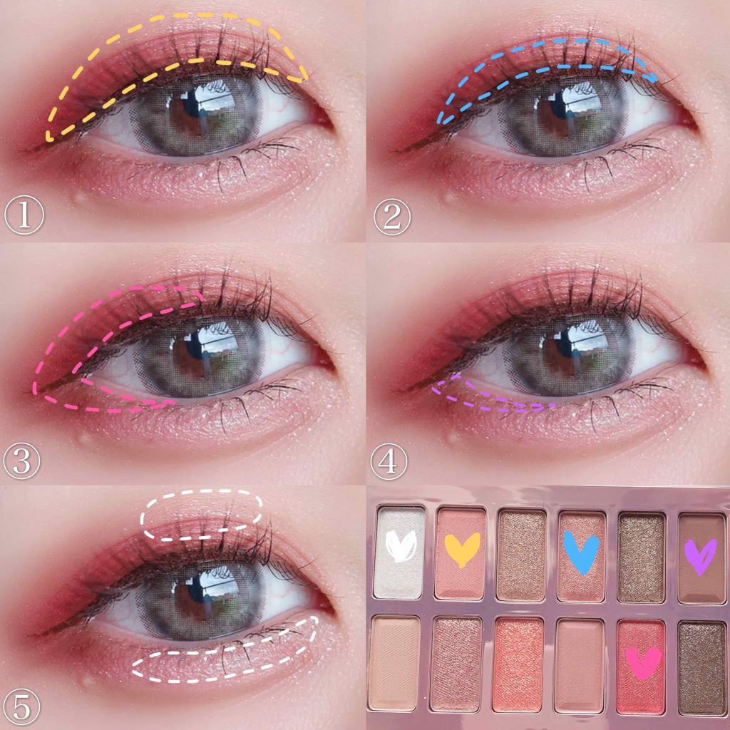 バレンタインボックス2 ピーチパレット/VAVI MELLO/アイシャドウパレットを使ったクチコミ（2枚目）