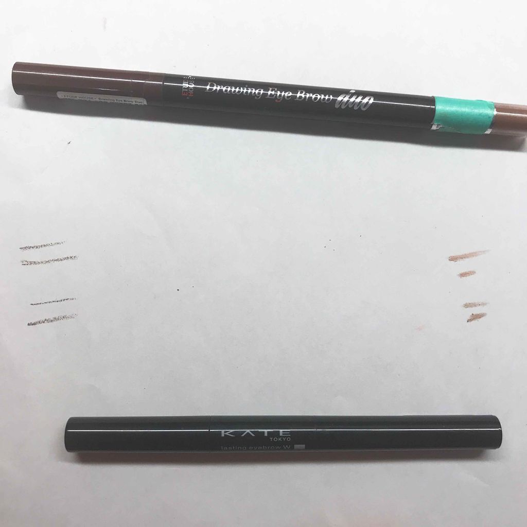 ドローイングアイブロウデュオ/ETUDE/アイブロウペンシルを使ったクチコミ（3枚目）