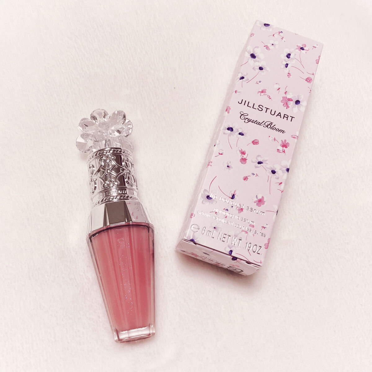ジルスチュアート　クリスタルブルーム　リップブーケ セラム 03 gerbera coral/JILL STUART/リッププランパーを使ったクチコミ（1枚目）