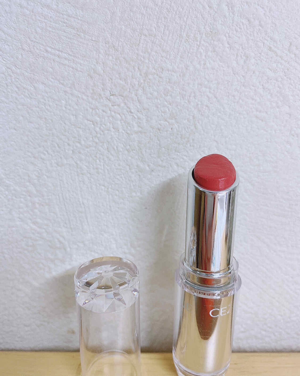 ラスティンググロスリップ/CEZANNE/口紅を使ったクチコミ（1枚目）