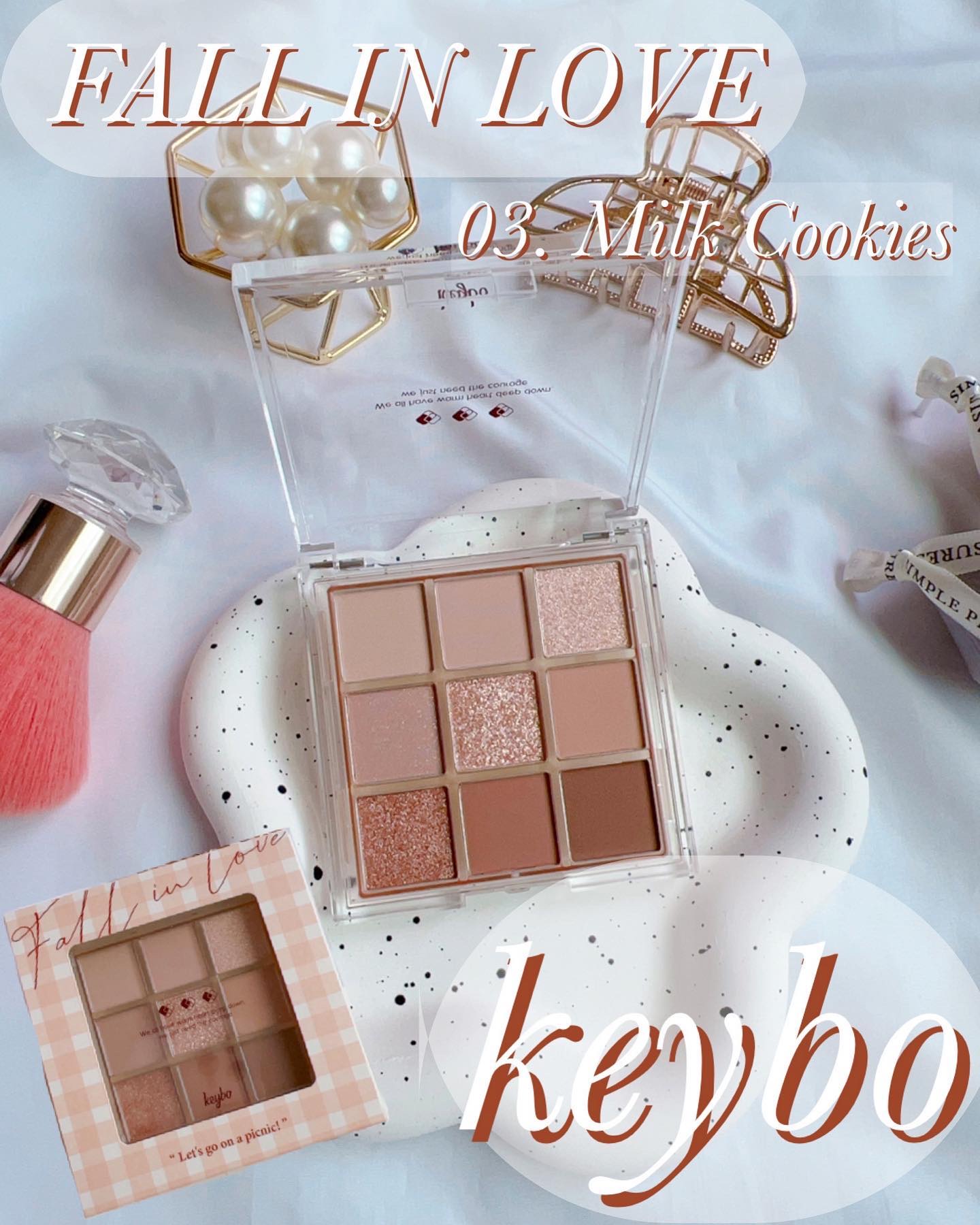 KEYBO FALL IN LOVE SHADOW PALETTE/keybo/アイシャドウパレットを使ったクチコミ（1枚目）