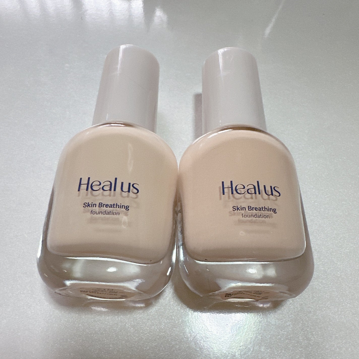 Skin breathing foundation Glow/Healus/リキッドファンデーションを使ったクチコミ(2枚目)