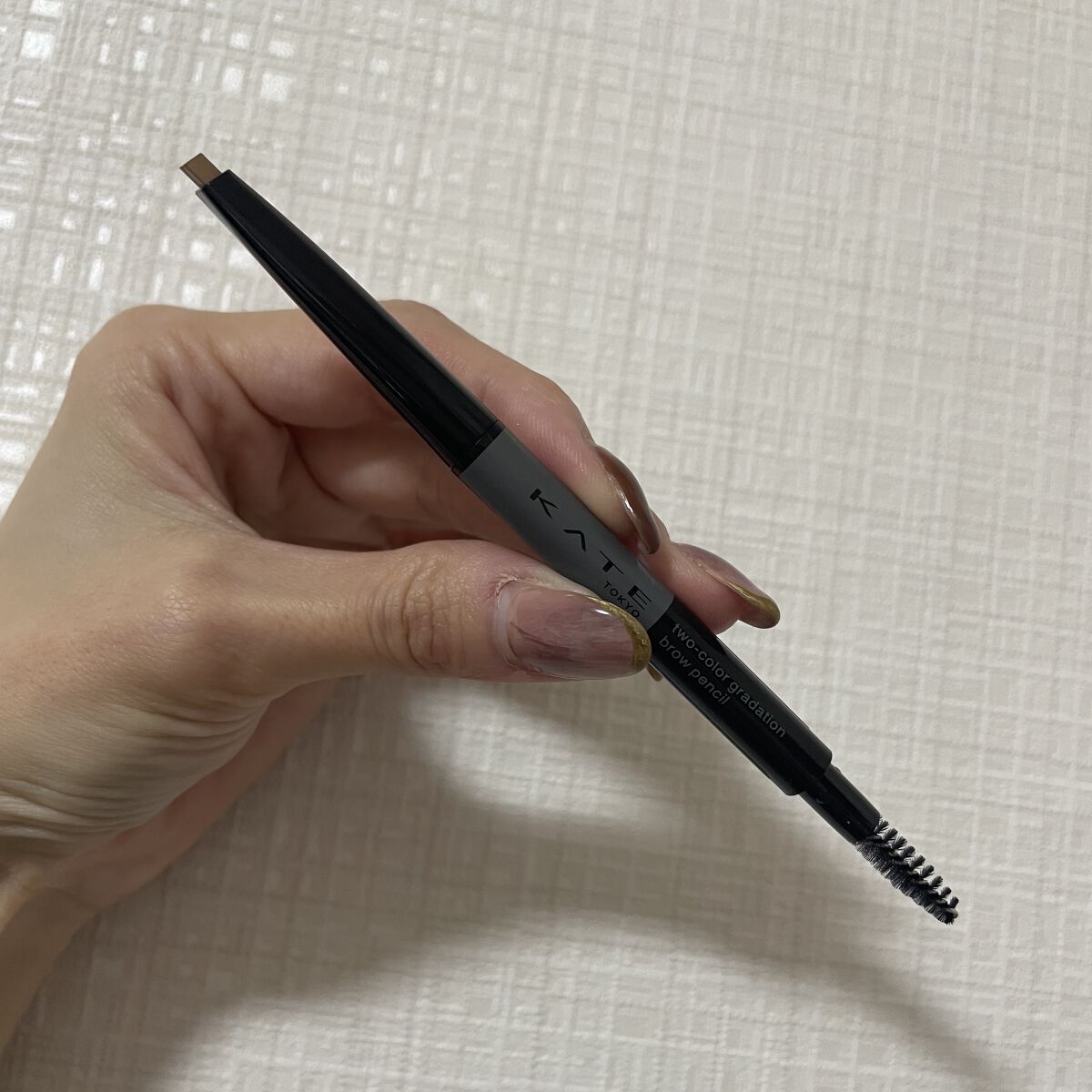 2カラーグラデーションブロウペンシル EX-1 ライトブラウン/KATE/アイブロウペンシルを使ったクチコミ（2枚目）