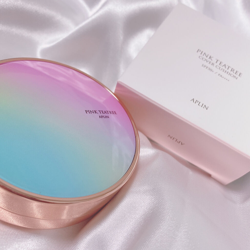 ピンクティーツリーカバークッション/APLIN/クッションファンデーションを使ったクチコミ（1枚目）