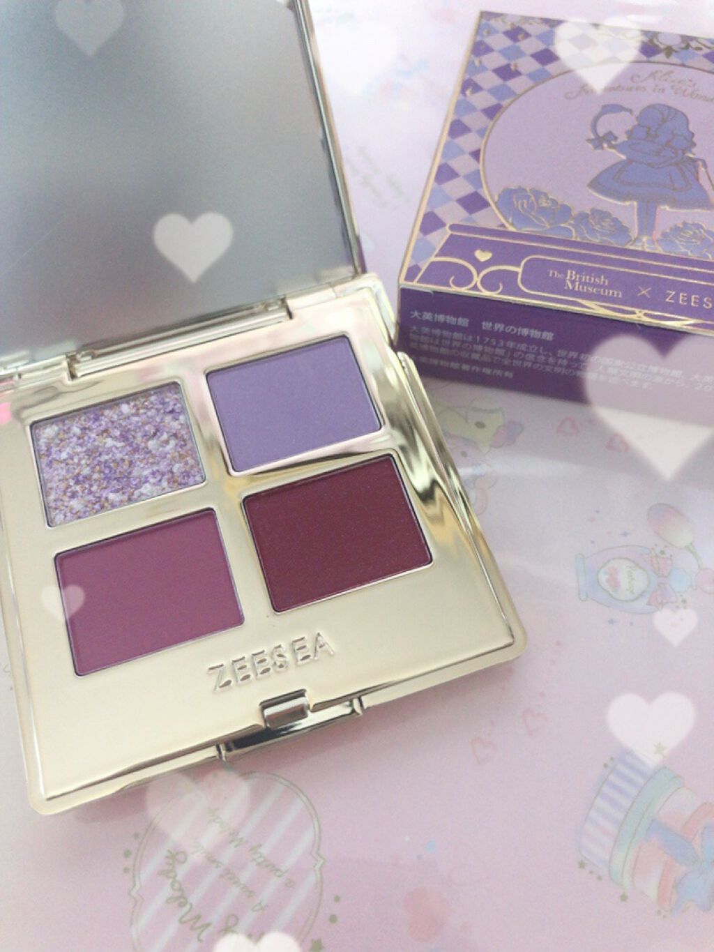 ドリームランドアイシャドウ ( 4シェード )/ZEESEA/アイシャドウパレットを使ったクチコミ（1枚目）