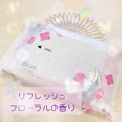 冷シート リフレッシュフローラルの香り/ビオレ/ボディシートを使ったクチコミ(1枚目)