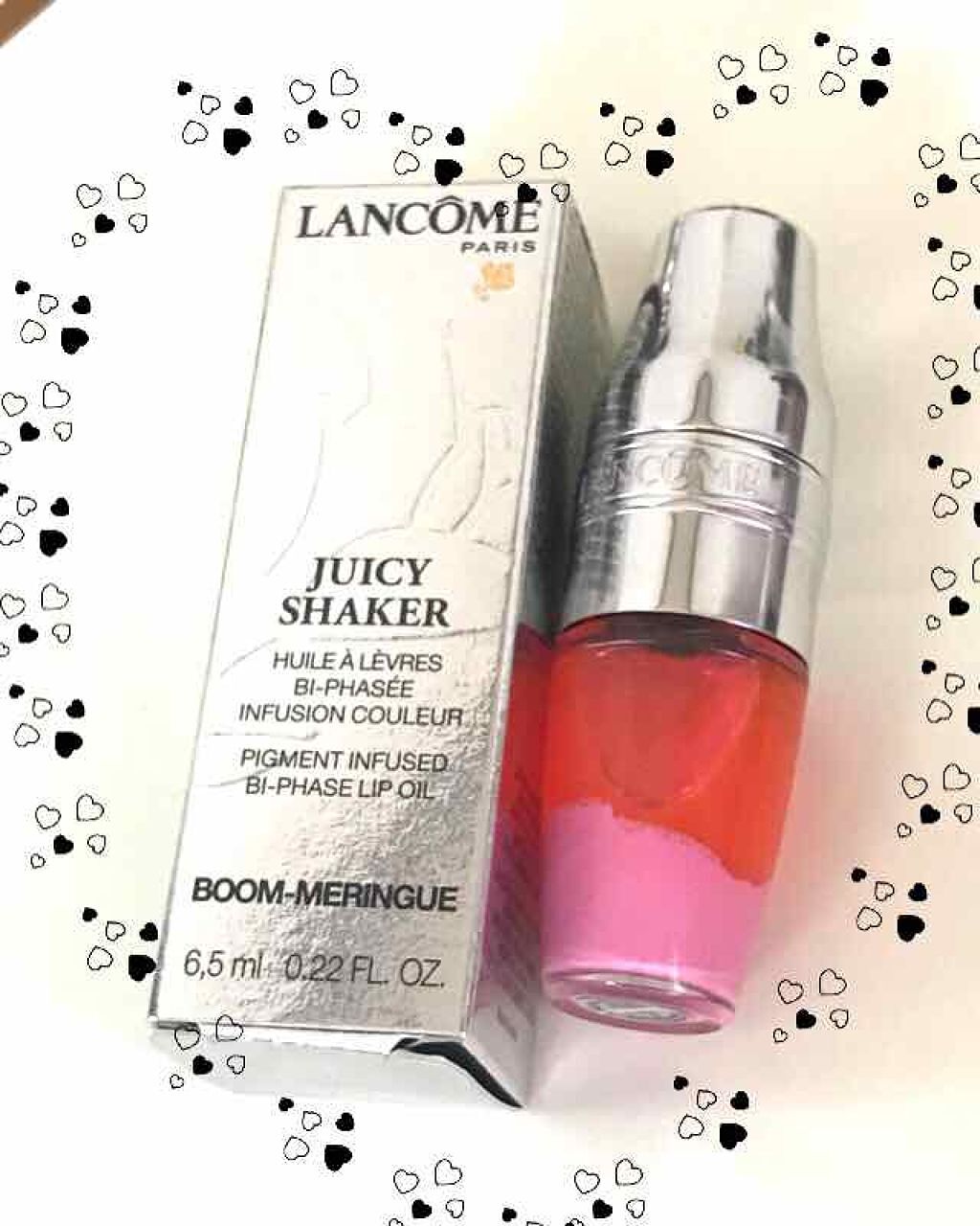 ジューシー シェイカー 313 ブーム メレンゲ/LANCOME/リップグロスを使ったクチコミ（1枚目）
