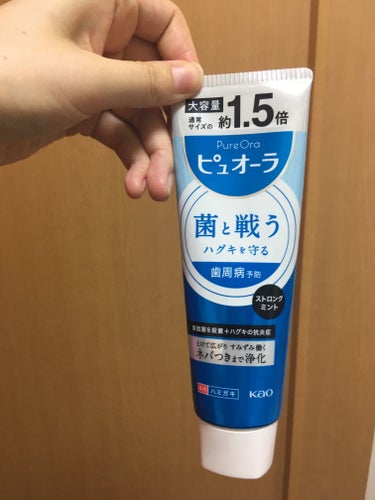 ピュオーラ 薬用ハミガキ クリーンミント 菌ごとまる洗い/花王/歯磨き粉を使ったクチコミ（1枚目）