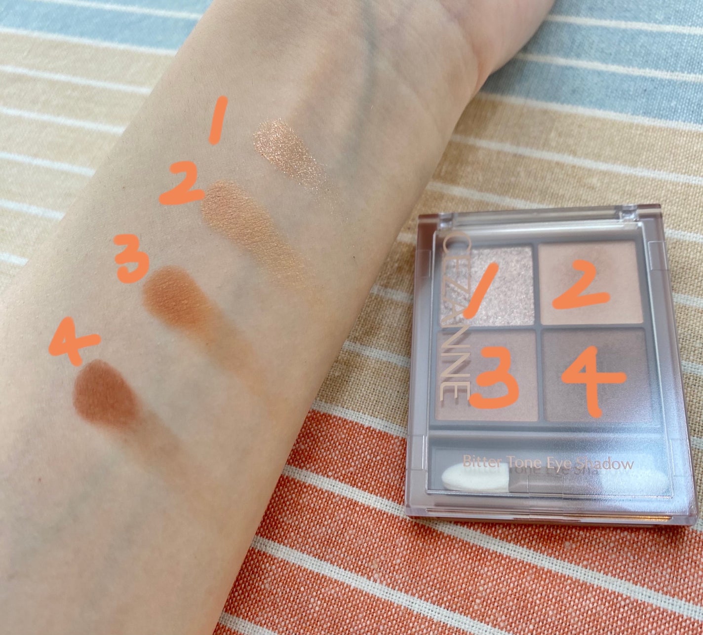 ビタートーンアイシャドウ/CEZANNE/パウダーアイシャドウを使ったクチコミ(3枚目)