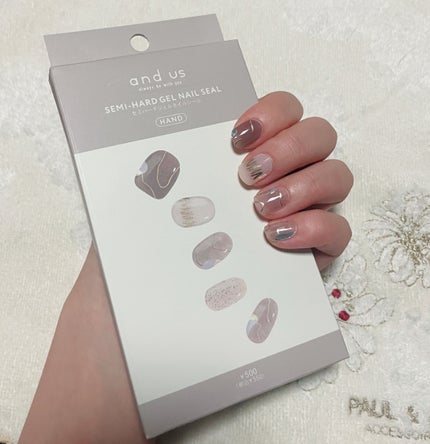 セミハードジェルネイルシール/and us/ネイルシールを使ったクチコミ(1枚目)