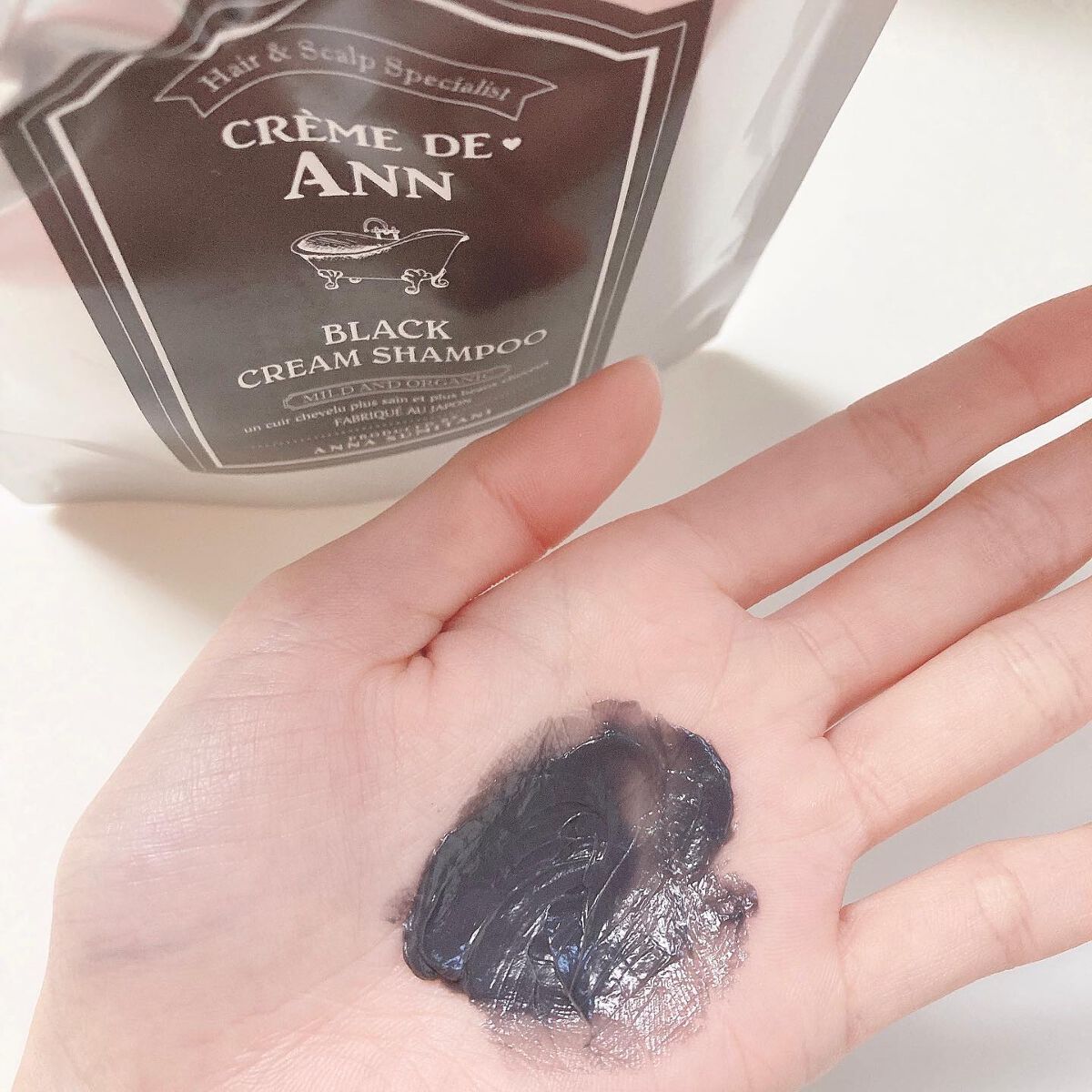 ブラッククリームシャンプー/creme de Ann/市販シャンプーを使ったクチコミ(3枚目)