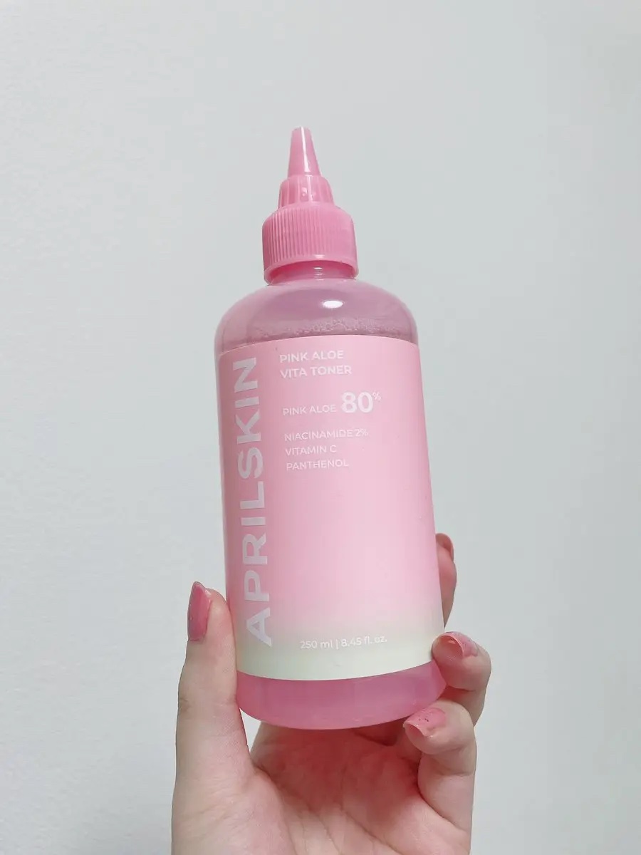 ピンクアロエビタトナー/APRILSKIN/化粧水を使ったクチコミ（1枚目）