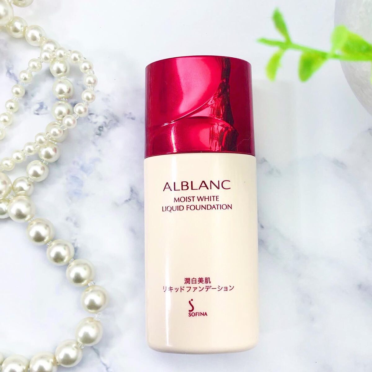 潤白美肌リキッドファンデーション/ALBLANC/リキッドファンデーションを使ったクチコミ(1枚目)