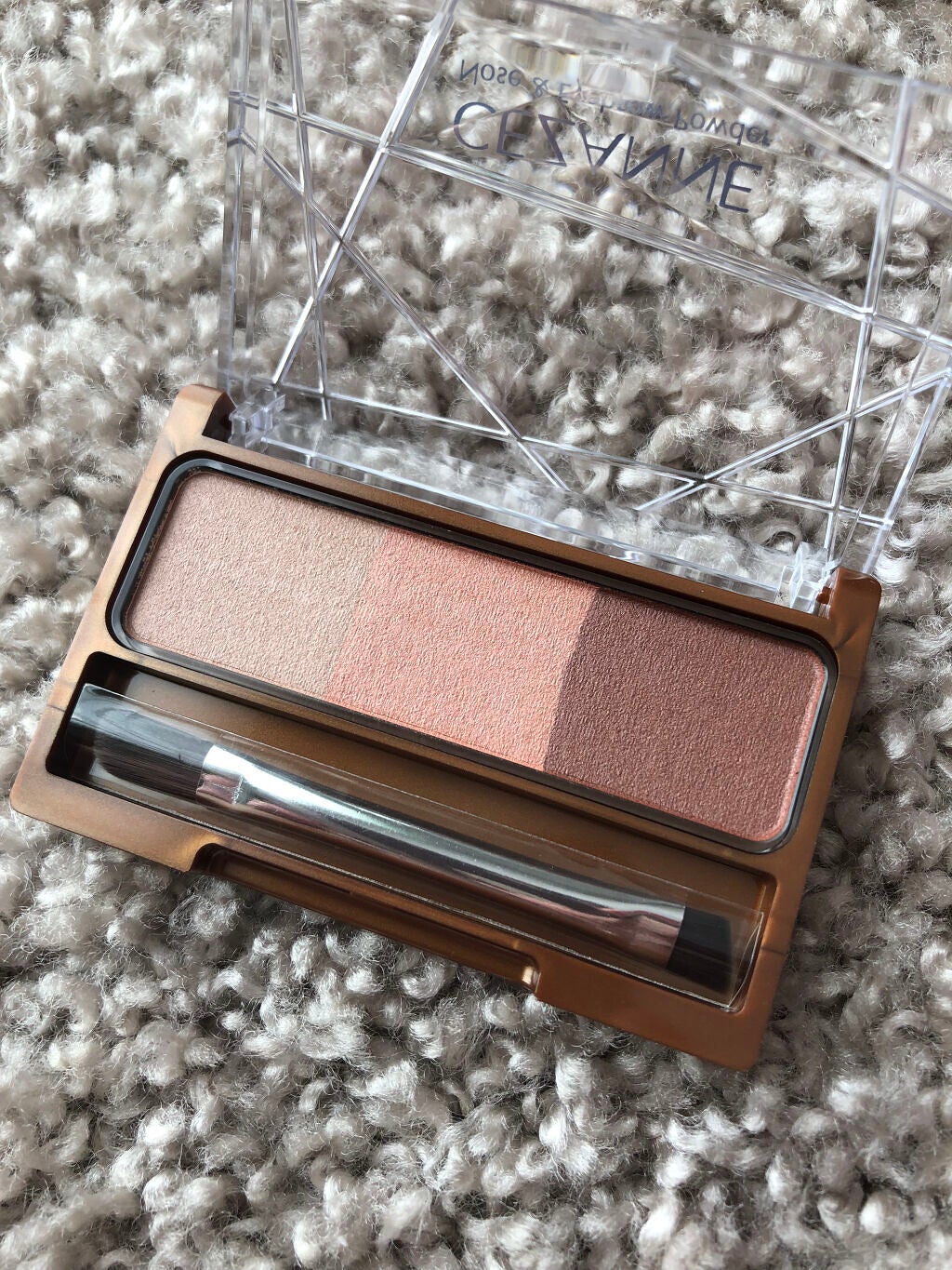 ノーズ&アイブロウパウダー/CEZANNE/パウダーアイブロウを使ったクチコミ(3枚目)