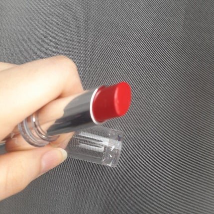 ラスティンググロスリップ/CEZANNE/口紅を使ったクチコミ(3枚目)