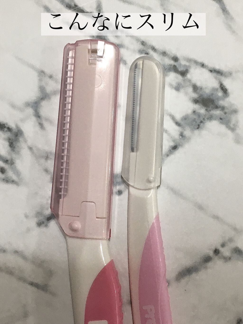 貝印 プリティー スリムL 3本入のクチコミ「ﾟ＊.｡.＊ﾟ＊.｡.＊ﾟ＊.｡.＊ﾟ＊.｡.＊ﾟ 
\世界最小スリムヘッドで細かい部分にも/.....」（3枚目）