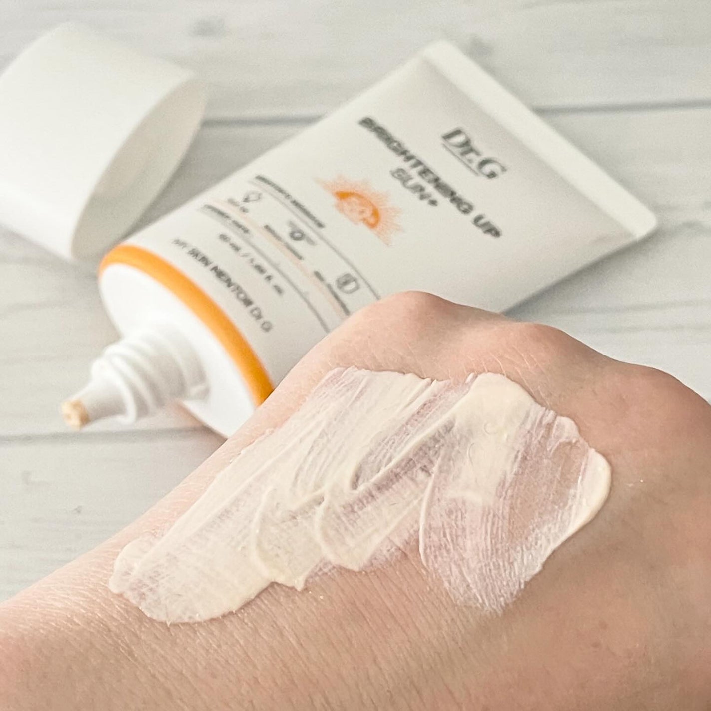 ブライトニングアップサンプラス/Dr.G/日焼け止めクリームを使ったクチコミ(4枚目)