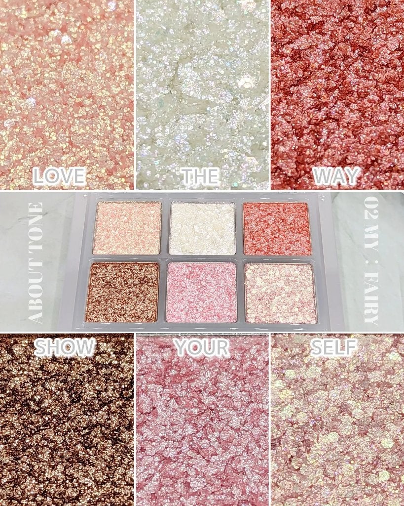 オーマイグリッターポップ/ABOUT TONE/アイシャドウパレットを使ったクチコミ(5枚目)