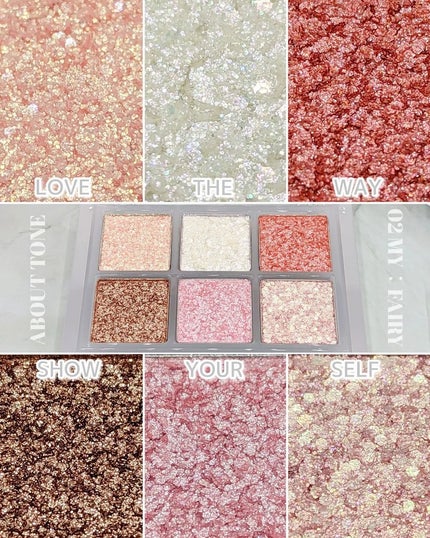 オーマイグリッターポップ/ABOUT TONE/アイシャドウパレットを使ったクチコミ(5枚目)