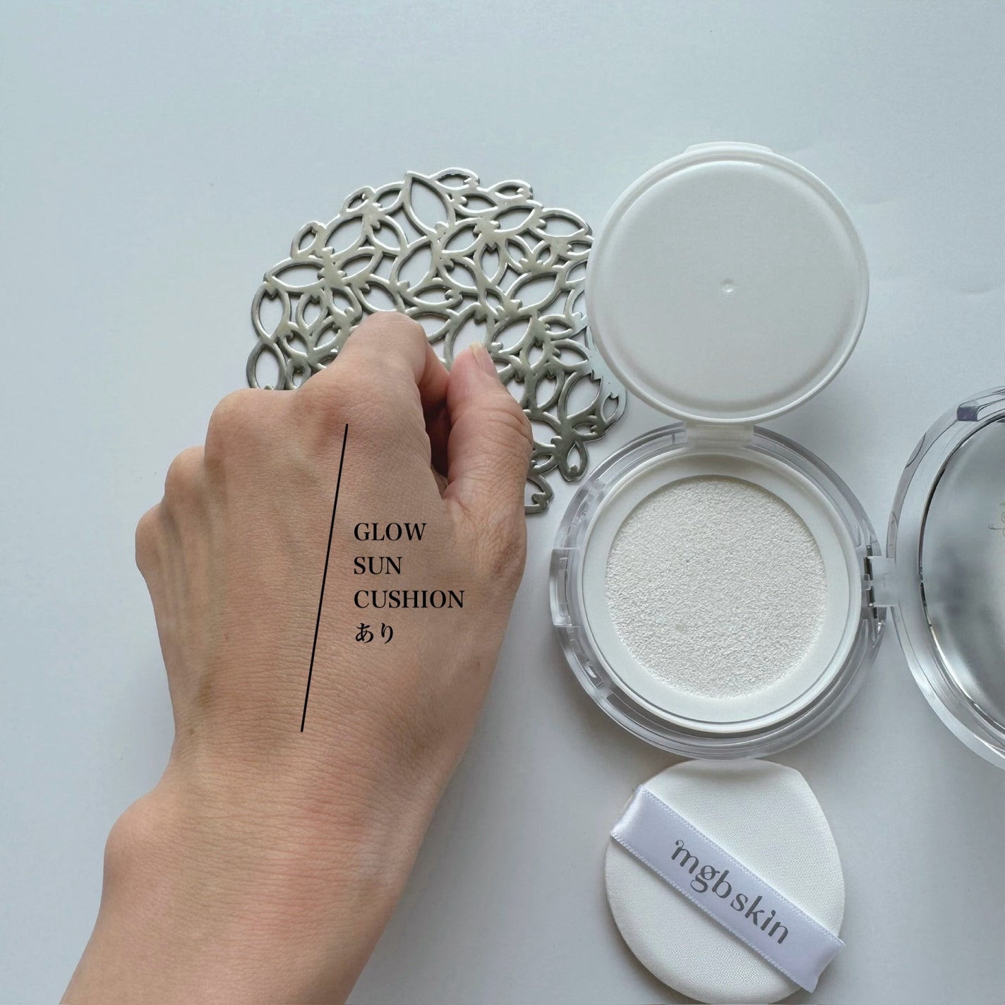 グロウ サン クッション/mgb skin/クッションファンデーションを使ったクチコミ(4枚目)